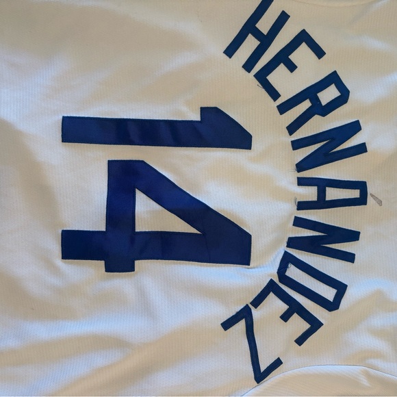 Majestic Los Angeles Dodgers Hernández #14 Cool Base Jersey Women’s Small - Picture 2 of 5